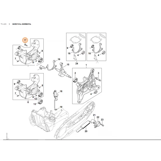 STIHL Śruba z łbem cylindrycznym IS-M5x25